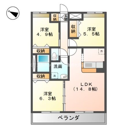 ベィビー　コートの物件間取画像